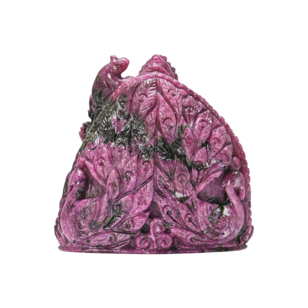 Ruby Ganesha Idol 235g – Decorative Spiritual Statue for Home & Temple