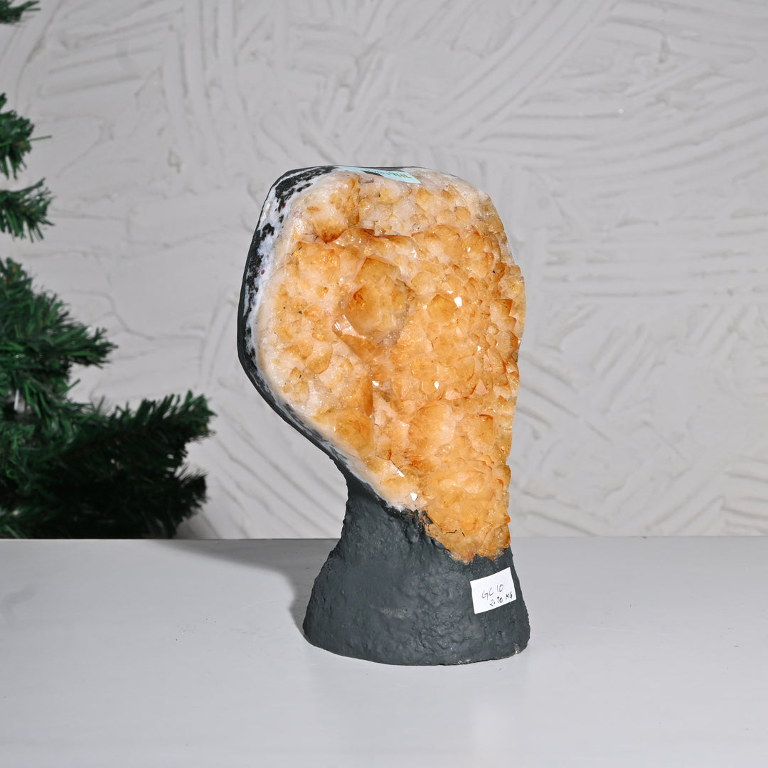Natural Citrine Geode Cluster 2.70kg – Positive Energy & Prosperity Crystal