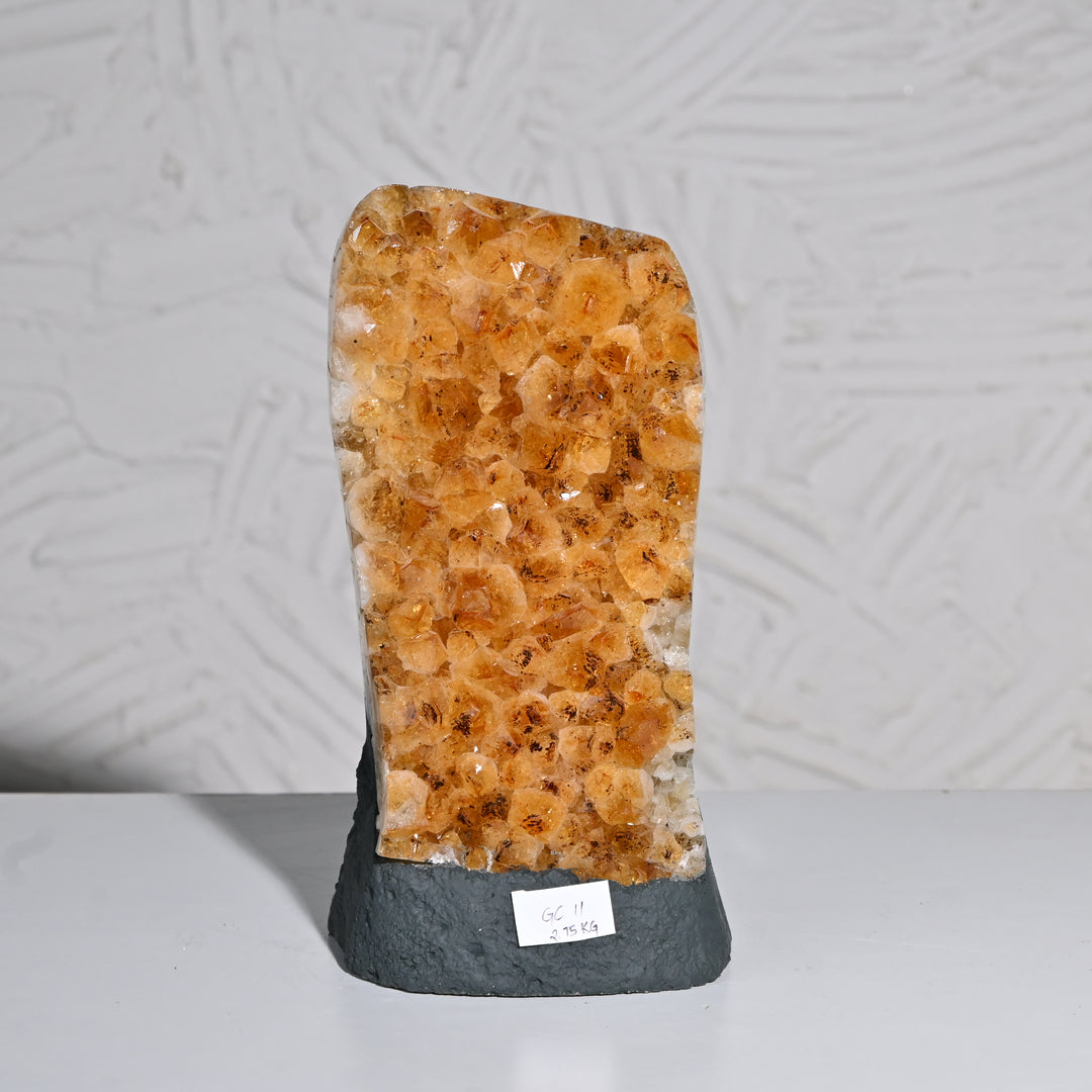 Natural Citrine Geode Cluster 2.75kg – Healing & Wealth Attraction Crystal