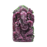 Load image into Gallery viewer, Ruby Zoisite Ganesha Idol 224g – Unique Ganpati Statue for Growth &amp; Balance