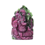 Load image into Gallery viewer, Ruby Zoisite Ganesha Idol 389cts – Natural Stone Ganpati for Growth &amp; Energy