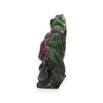 Load image into Gallery viewer, Ruby Zoisite Ganesha Idol 535cts – Hand Carved Ganpati for Balance &amp; Growth