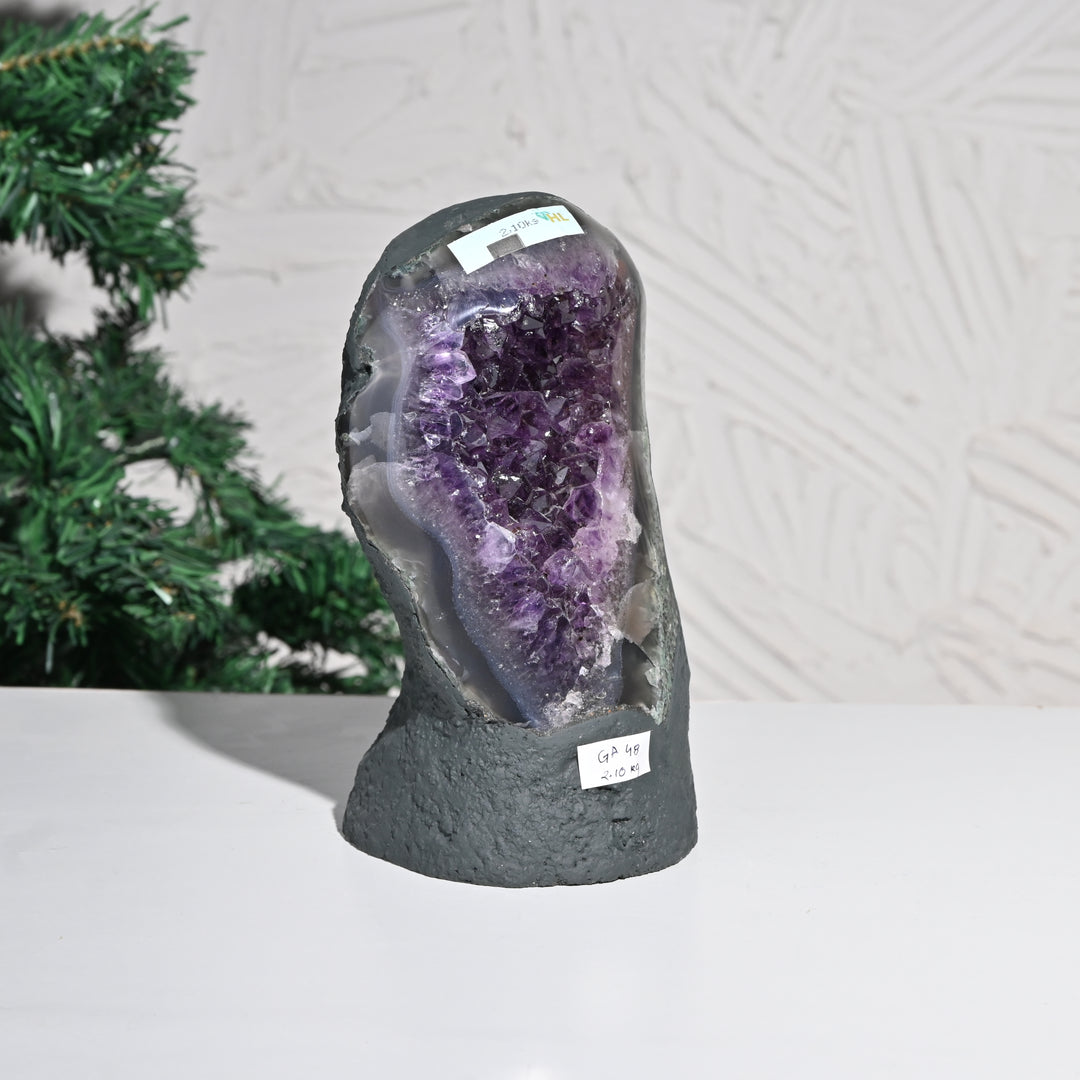Natural Amethyst Geode 2.10kg - Raw Crystal for Healing