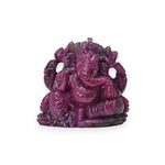 Load image into Gallery viewer, Ruby Ganesha Idol 315cts – Red Stone Ganpati Murti for Power &amp; Prosperity
