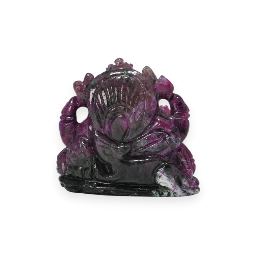 Ruby Ganesha Idol 315cts – Red Stone Ganpati Murti for Power & Prosperity