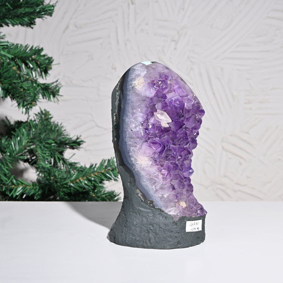 Natural Amethyst Geode 2.95kg - Raw Crystal for Healing