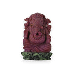 Load image into Gallery viewer, Ruby Zoisite Ganesha Idol 623cts – Unique Stone Ganpati for Growth &amp; Balance