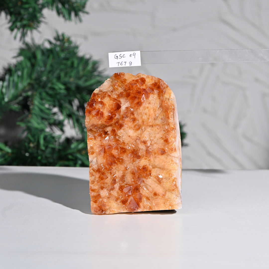 Citrine Geode 767g – Natural Crystal for Wealth & Spiritual Growth