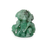 Load image into Gallery viewer, Emerald Hanuman Ji Idol 67.5cts – Sacred Stone Statue for Strength &amp; Protection