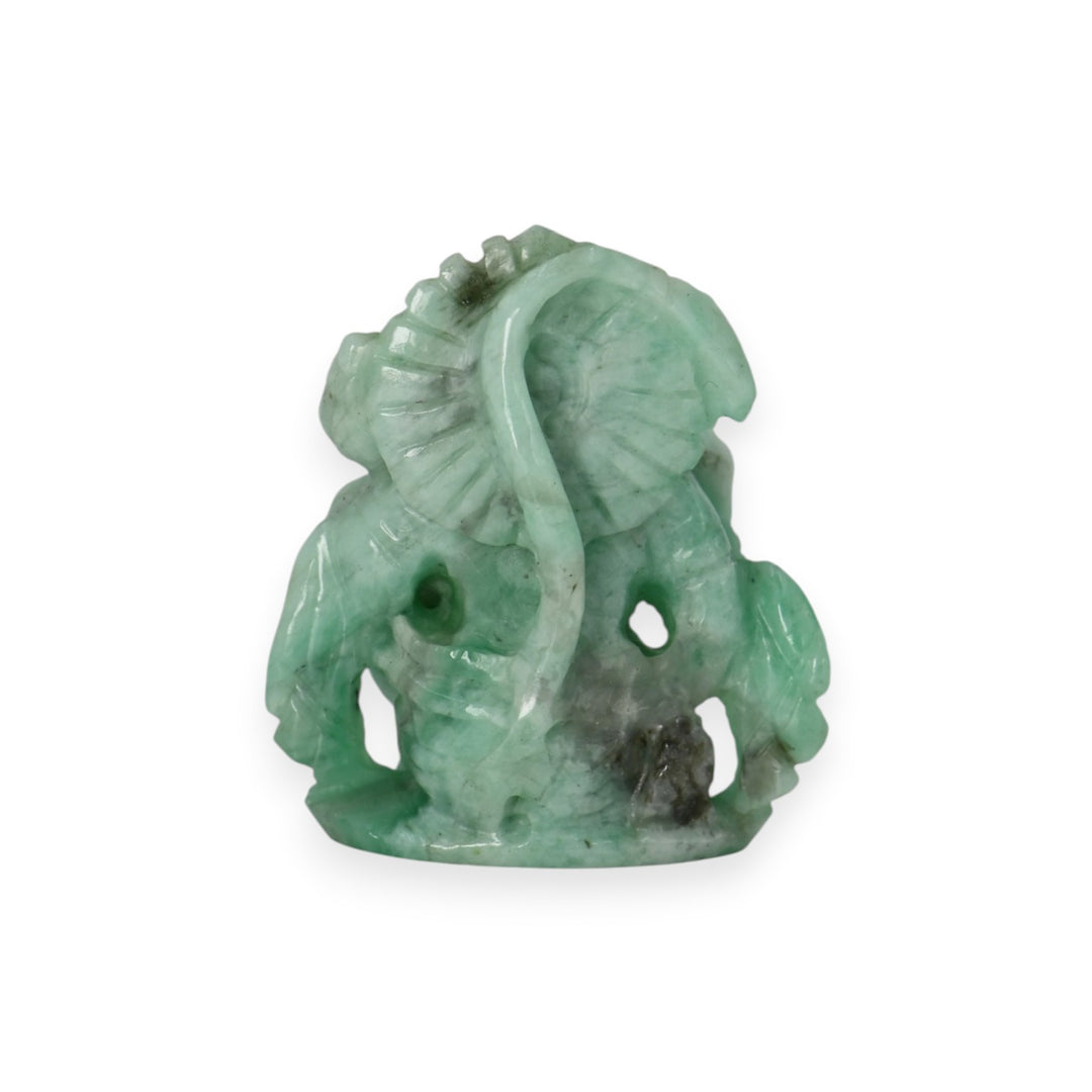 Emerald Hanuman Ji Idol 67.5cts – Sacred Stone Statue for Strength & Protection