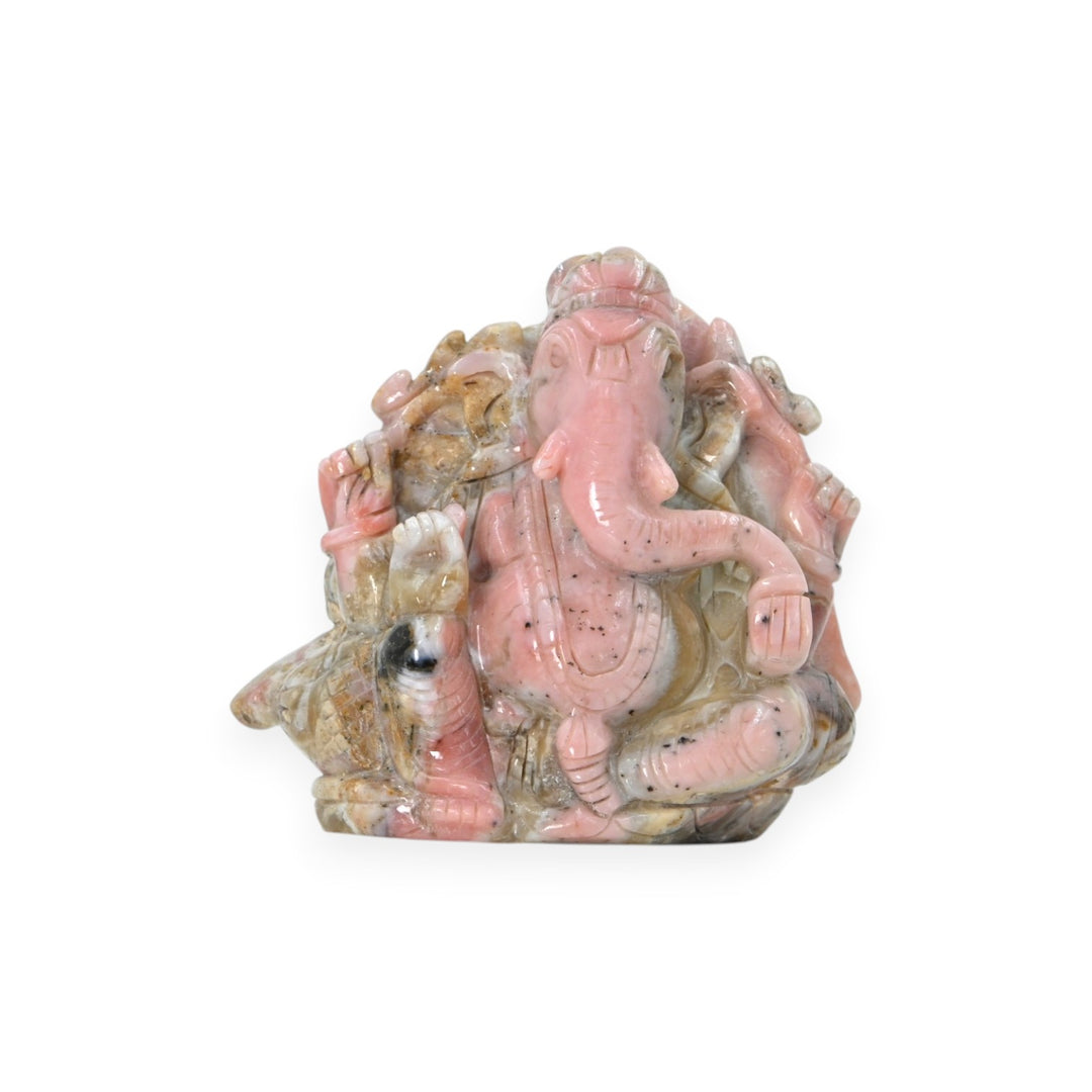 Pink Opal Ganesha Idol 2728cts – Stone Ganpati Murti for Peace & Positive Energy