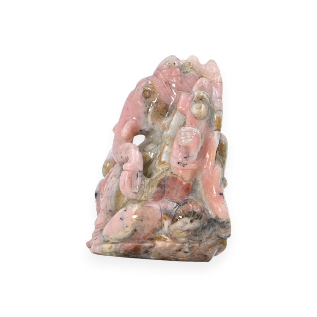 Pink Opal Ganesha Idol 2728cts – Stone Ganpati Murti for Peace & Positive Energy