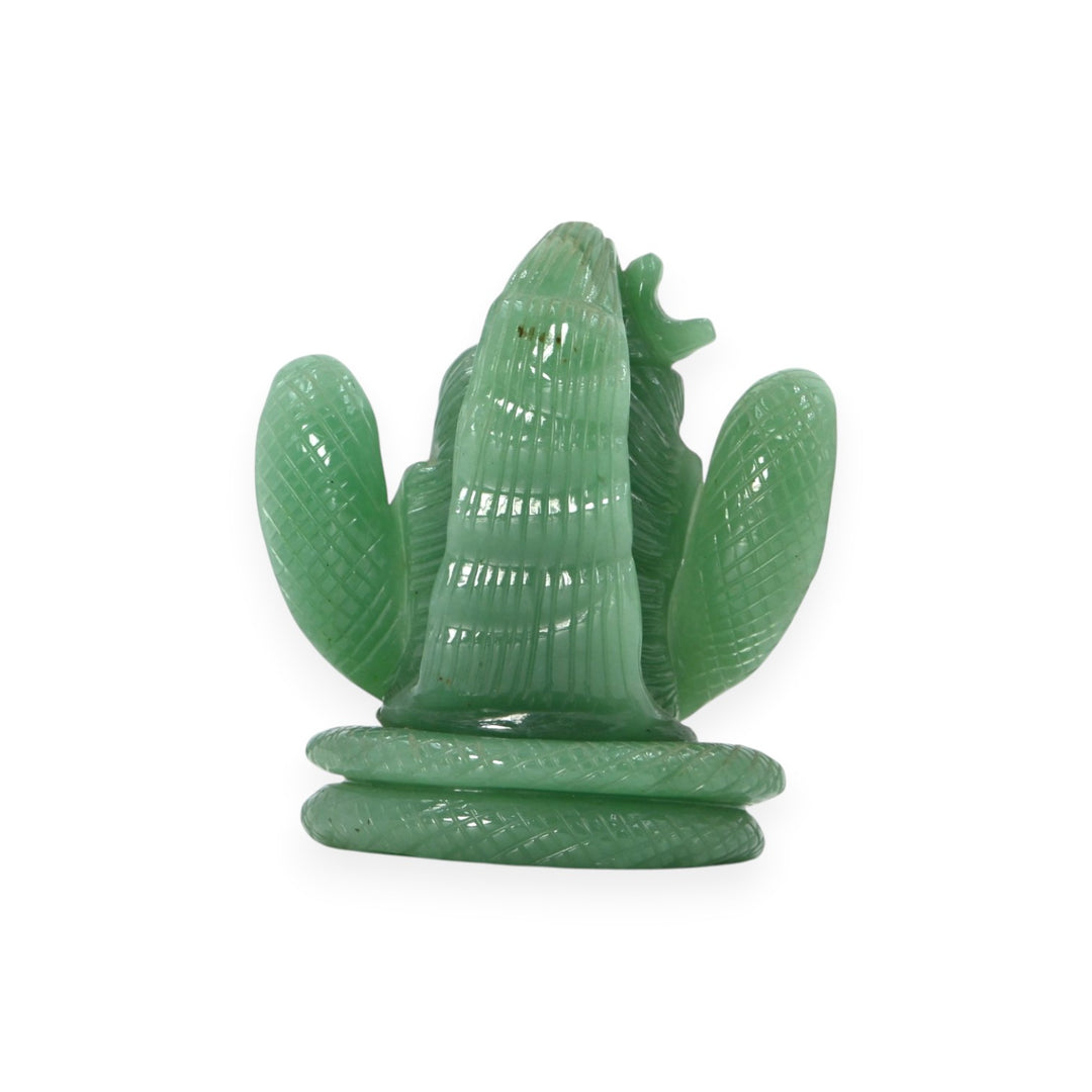 Green Aventurine Shiv Ji Idol 2514.5cts – Sacred Stone Statue for Puja & Meditation