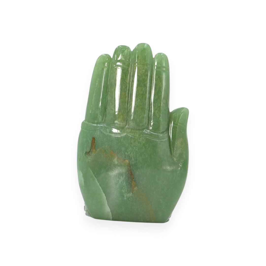 Green Aventurine Buddha Idol 2527cts – Hand Carved Stone Statue for Peace & Prosperity