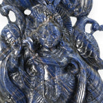 Load image into Gallery viewer, Sodalite Krishna Ji Idol 6018g – Large Spiritual Statue for Temple &amp; Devotion