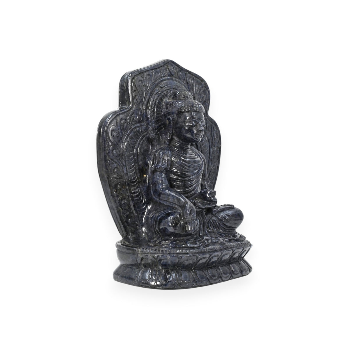 Iolite Buddha