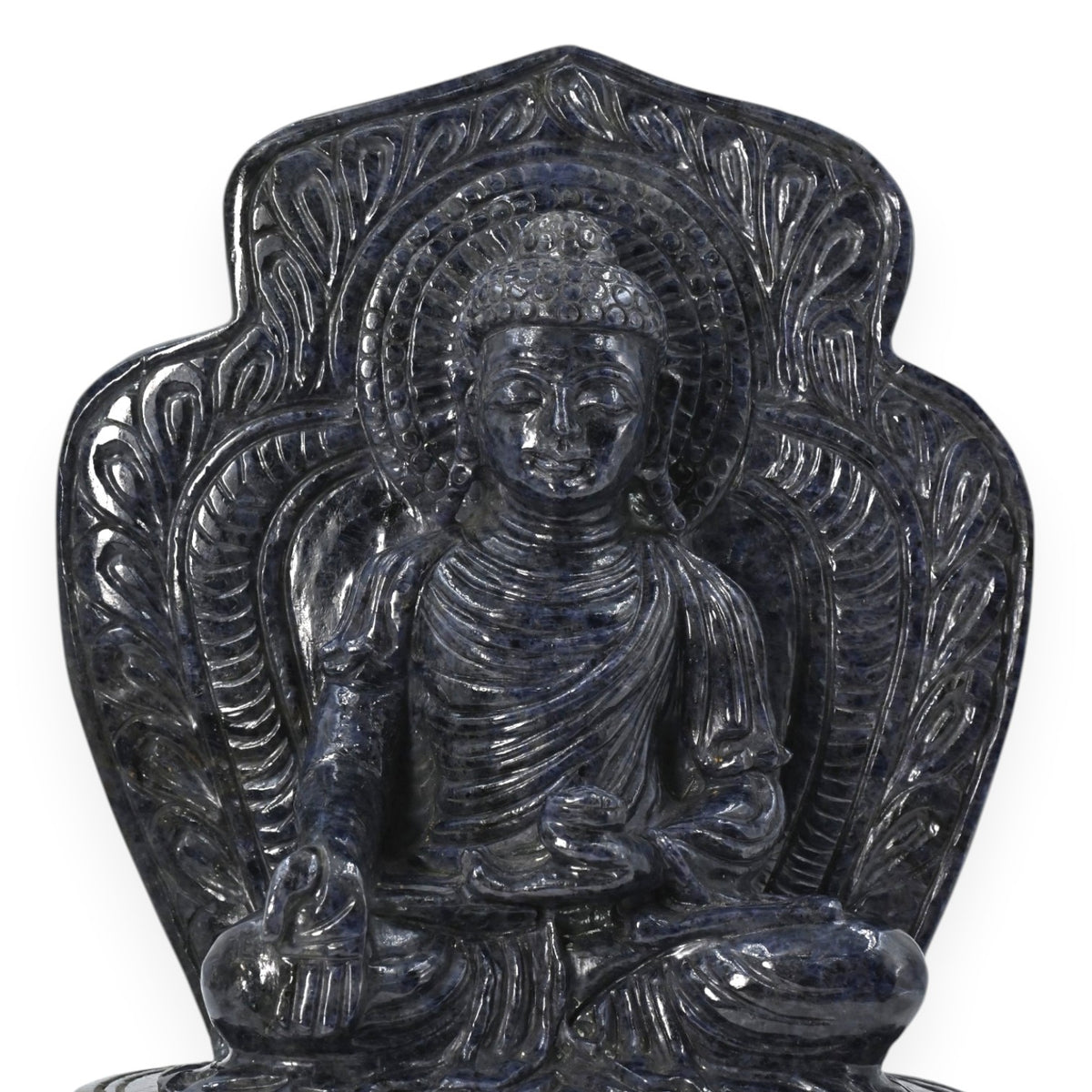 Iolite Buddha
