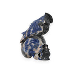 Load image into Gallery viewer, Sodalite Owl Skull Carving 1352.8g – Hand Carved Decorative Owl Skull Statue
