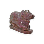 Load image into Gallery viewer, Ruby Kyanite Nandi Ji Carving 1472g – Sacred Bull Statue for Spiritual Energy