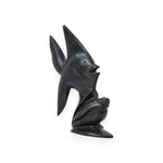 Load image into Gallery viewer, Black Agate Fish on Shell 1075g – Decorative Stone Sculpture for Home &amp; Vastu