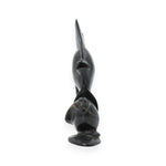 Load image into Gallery viewer, Black Agate Fish on Shell 1075g – Decorative Stone Sculpture for Home &amp; Vastu