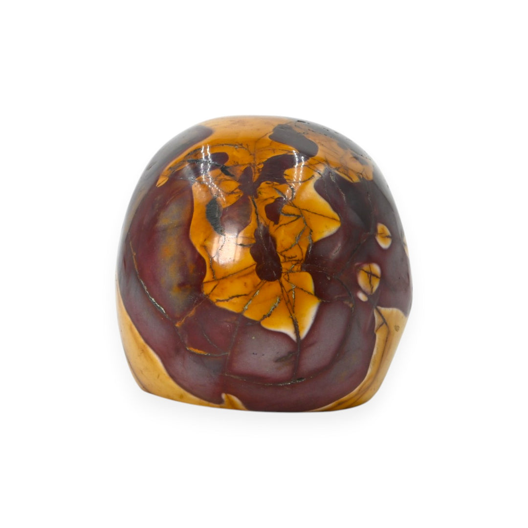 Mookaite Jasper Skull 879g – Unique Stone Skull for Strength & Stability