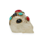 Load image into Gallery viewer, Crystal Art Deco Skull 540g – Decorative Stone Skull for Home Decor &amp; Collection