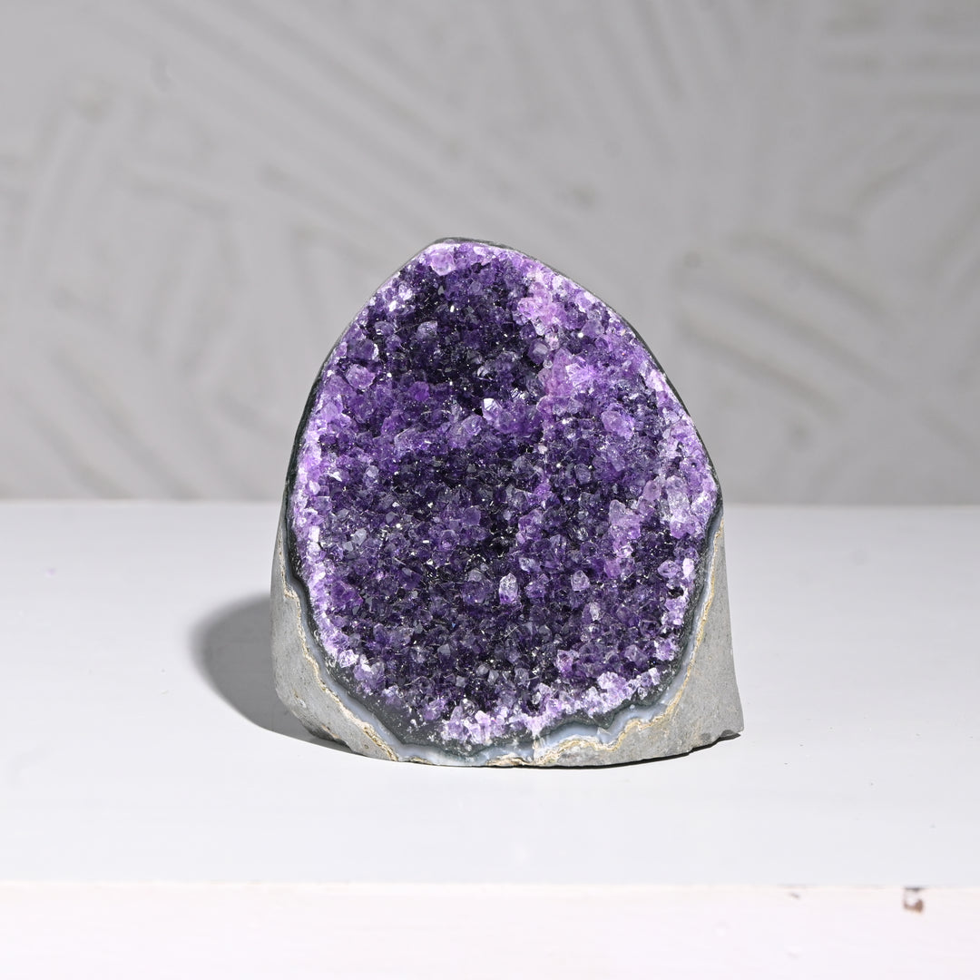 Natural Amethyst Geode 528g - Raw Crystal for Healing