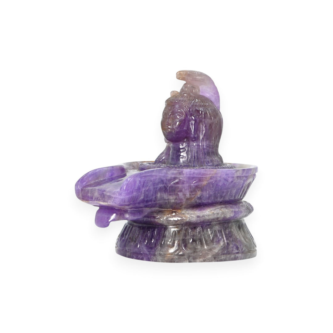 Amethyst Shivling 1565g – Sacred Stone Shivling for Puja & Spiritual Energy