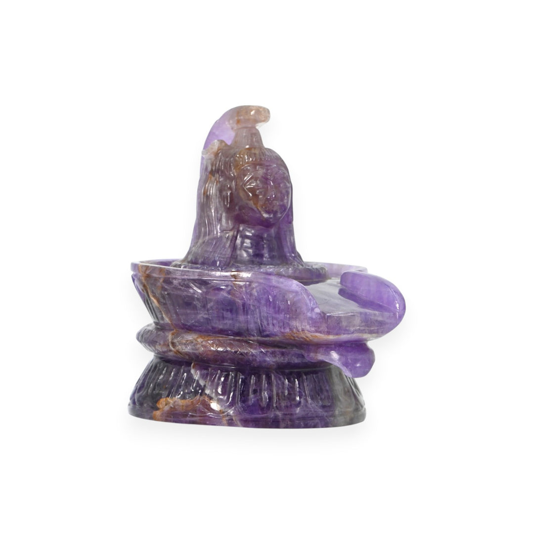 Amethyst Shivling 1565g – Sacred Stone Shivling for Puja & Spiritual Energy