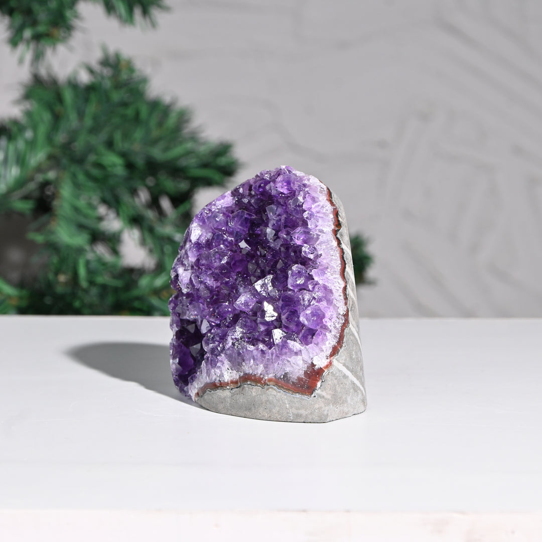 Natural Amethyst Geode 736g - Raw Crystal for Healing