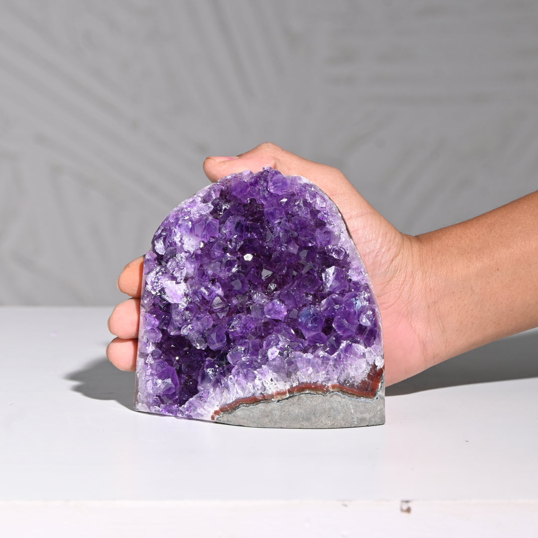 Natural Amethyst Geode 736g - Raw Crystal for Healing