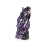 Load image into Gallery viewer, Amethyst Ganesha Idol 2736g – Premium Large Ganpati Murti for Temple &amp; Home