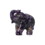 Load image into Gallery viewer, Amethyst Elephant Statue 470g – Hand Carved Elephant for Prosperity &amp; Strength