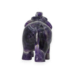 Load image into Gallery viewer, Amethyst Elephant Statue 470g – Hand Carved Elephant for Prosperity &amp; Strength