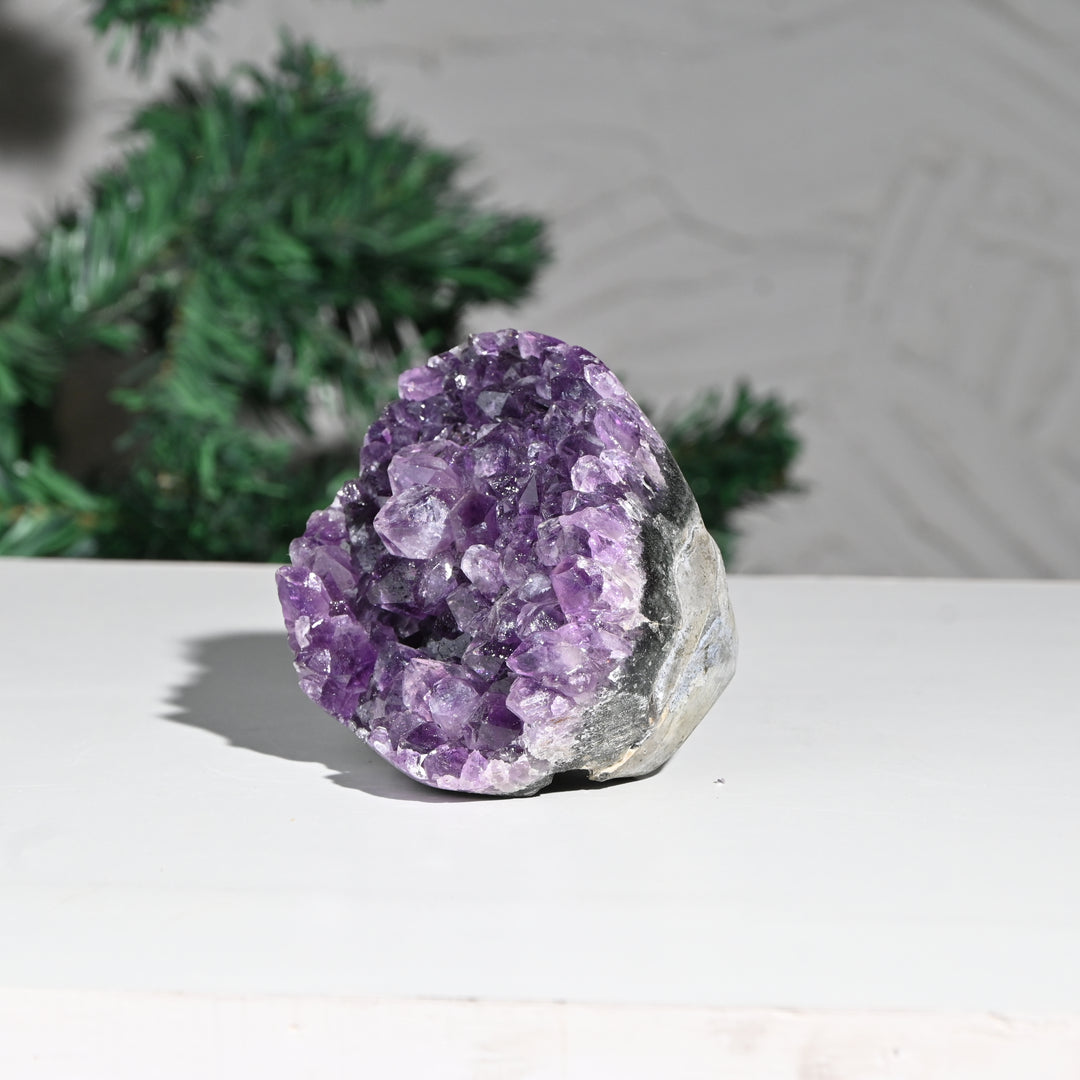 Natural Amethyst Geode 622g - Raw Crystal for Healing