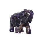 Load image into Gallery viewer, Amethyst Elephant Statue 470g – Hand Carved Elephant for Prosperity &amp; Strength