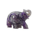 Load image into Gallery viewer, Amethyst Elephant Carving 300g – Decorative Stone Elephant for Good Luck