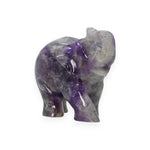 Load image into Gallery viewer, Amethyst Elephant Carving 300g – Decorative Stone Elephant for Good Luck