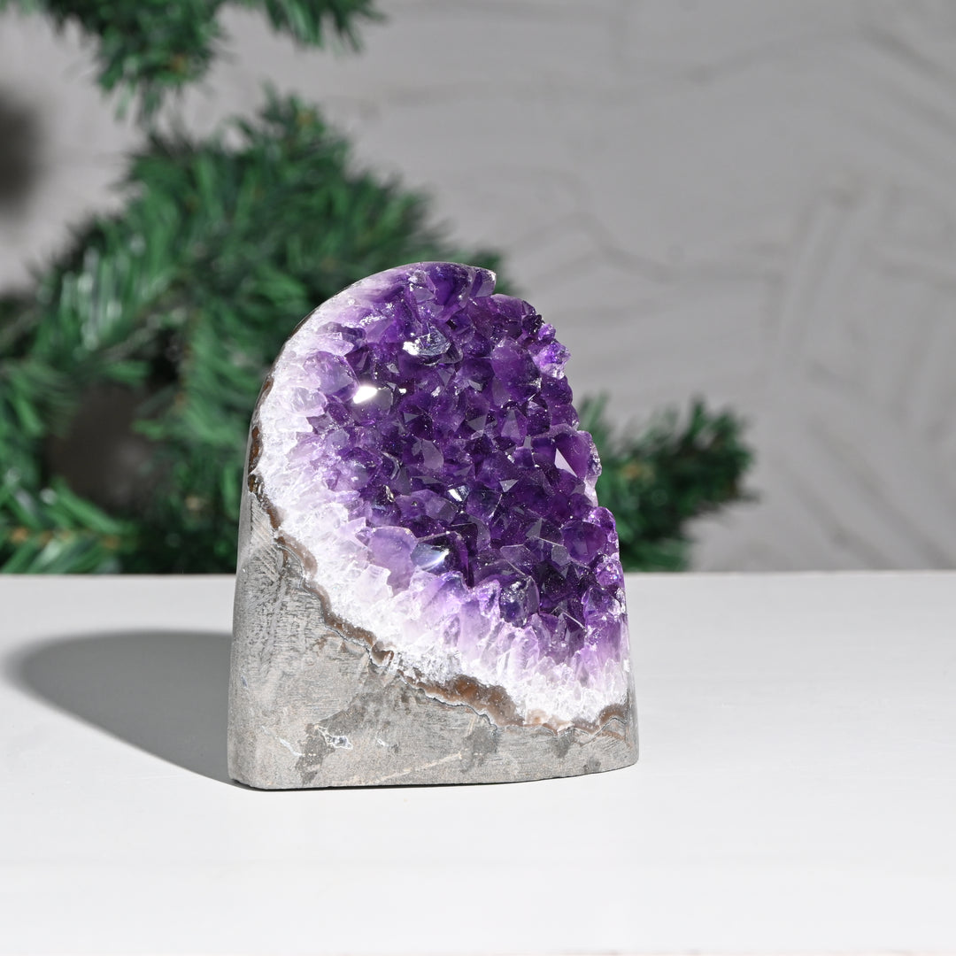 Natural Amethyst Geode 877g - Raw Crystal for Healing