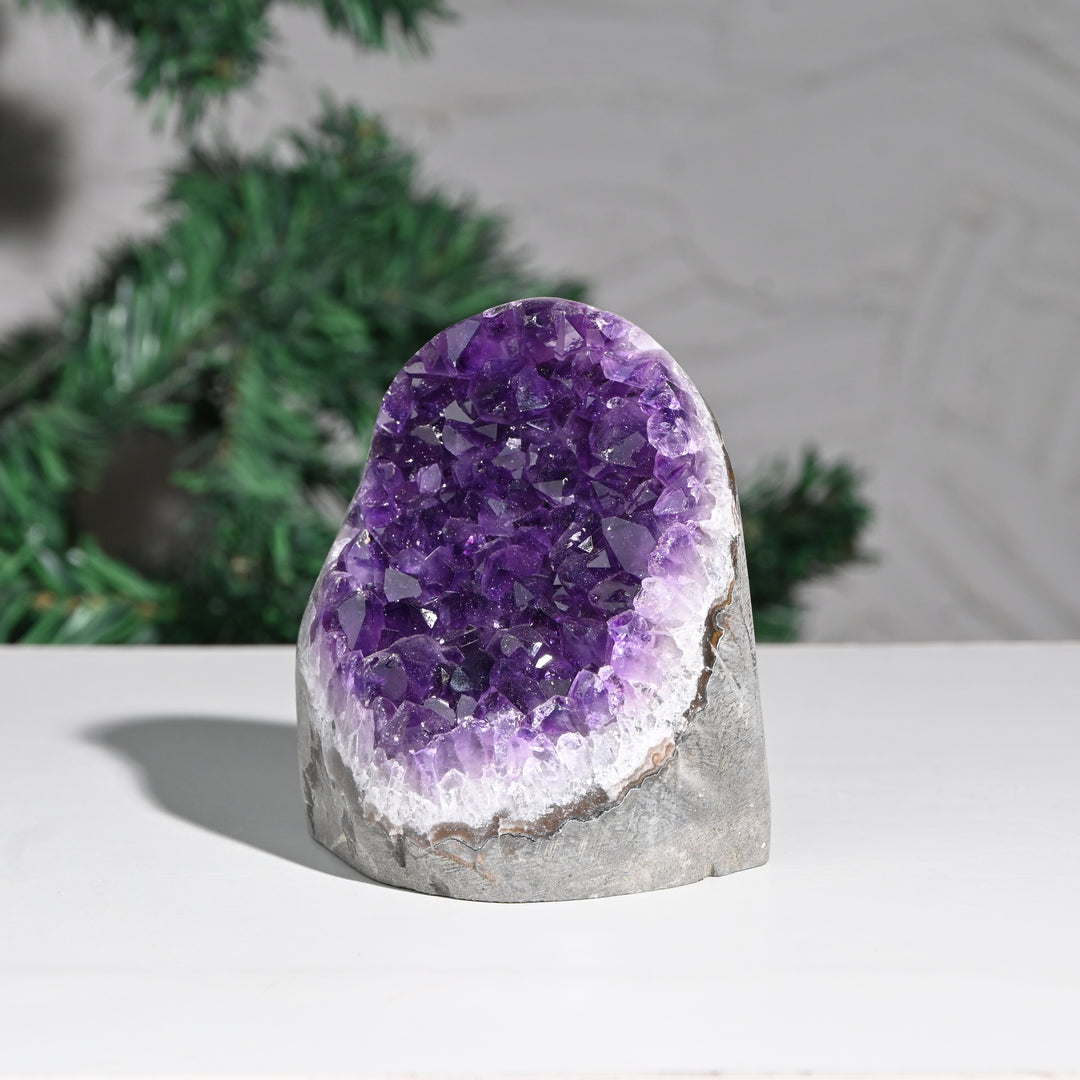 Natural Amethyst Geode 877g - Raw Crystal for Healing