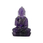 Load image into Gallery viewer, Amethyst Buddha Idol 137g – Spiritual Decor Statue for Peaceful Energy