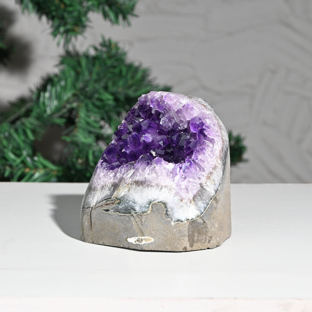Natural Amethyst Geode 1393g - Raw Crystal for Healing
