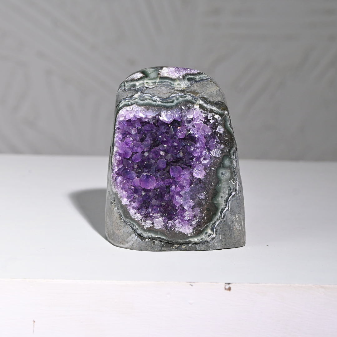 Natural Amethyst Geode 784g - Raw Crystal for Healing