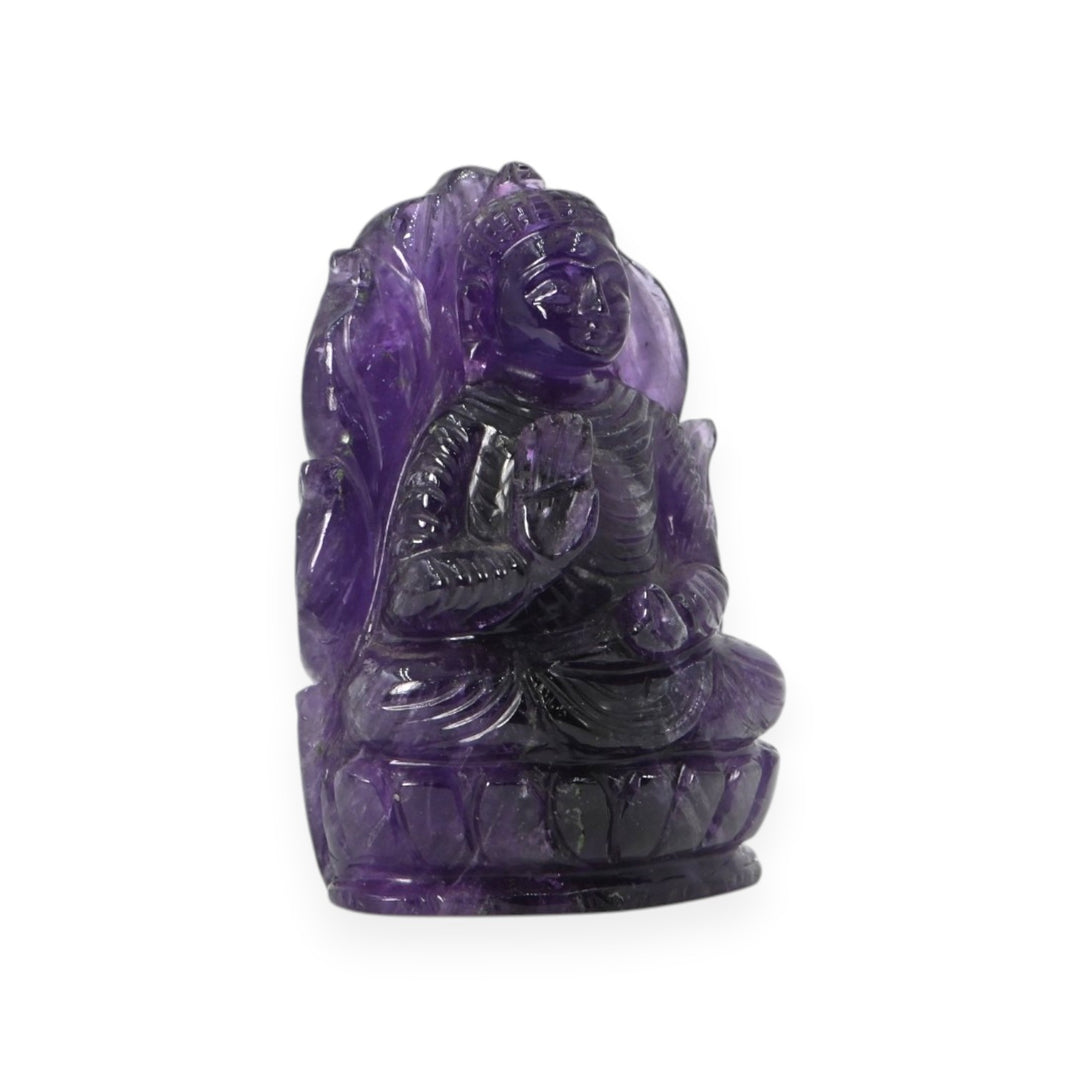 Amethyst Buddha Idol 133.5g – Meditation Statue for Calm & Balance