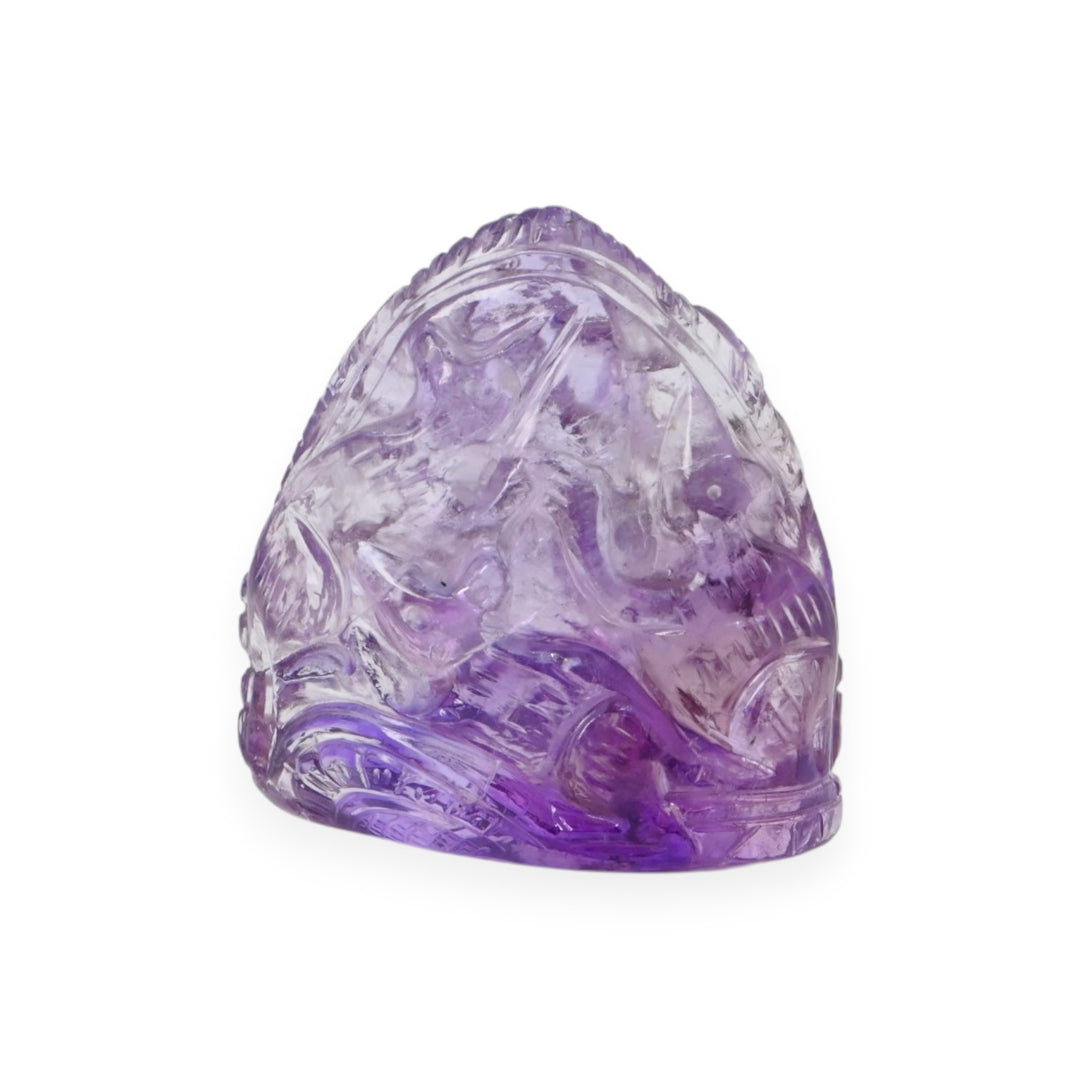 Amethyst Ganesha Idol 120g – Decorative Ganpati Murti for Positivity