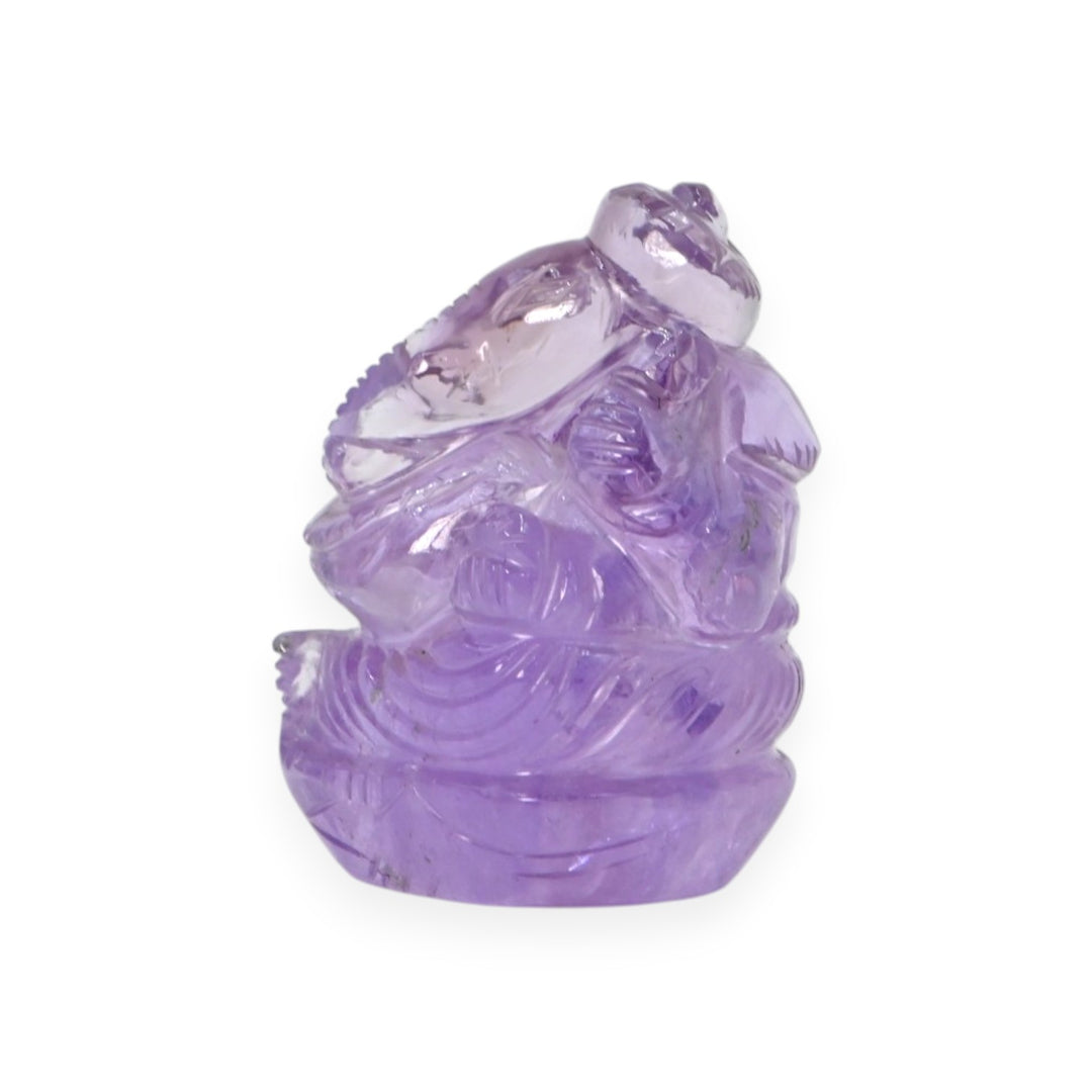 Amethyst Ganesha Idol 156g – Large Spiritual Statue for Peace & Abundance