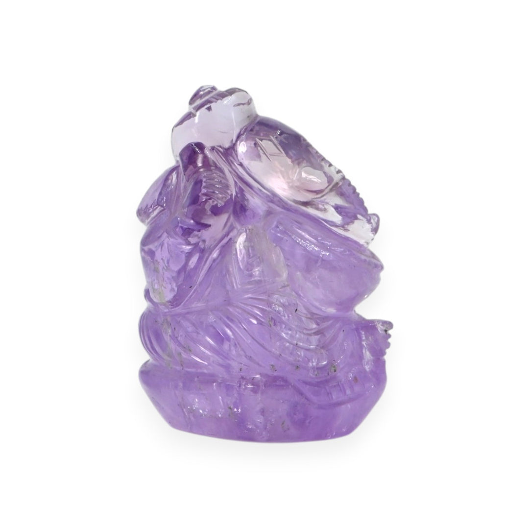 Amethyst Ganesha Idol 156g – Large Spiritual Statue for Peace & Abundance