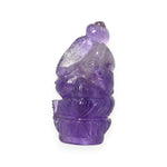 Load image into Gallery viewer, Amethyst Ganesha Idol 146g – Premium Ganpati Murti for Home Décor &amp; Blessings