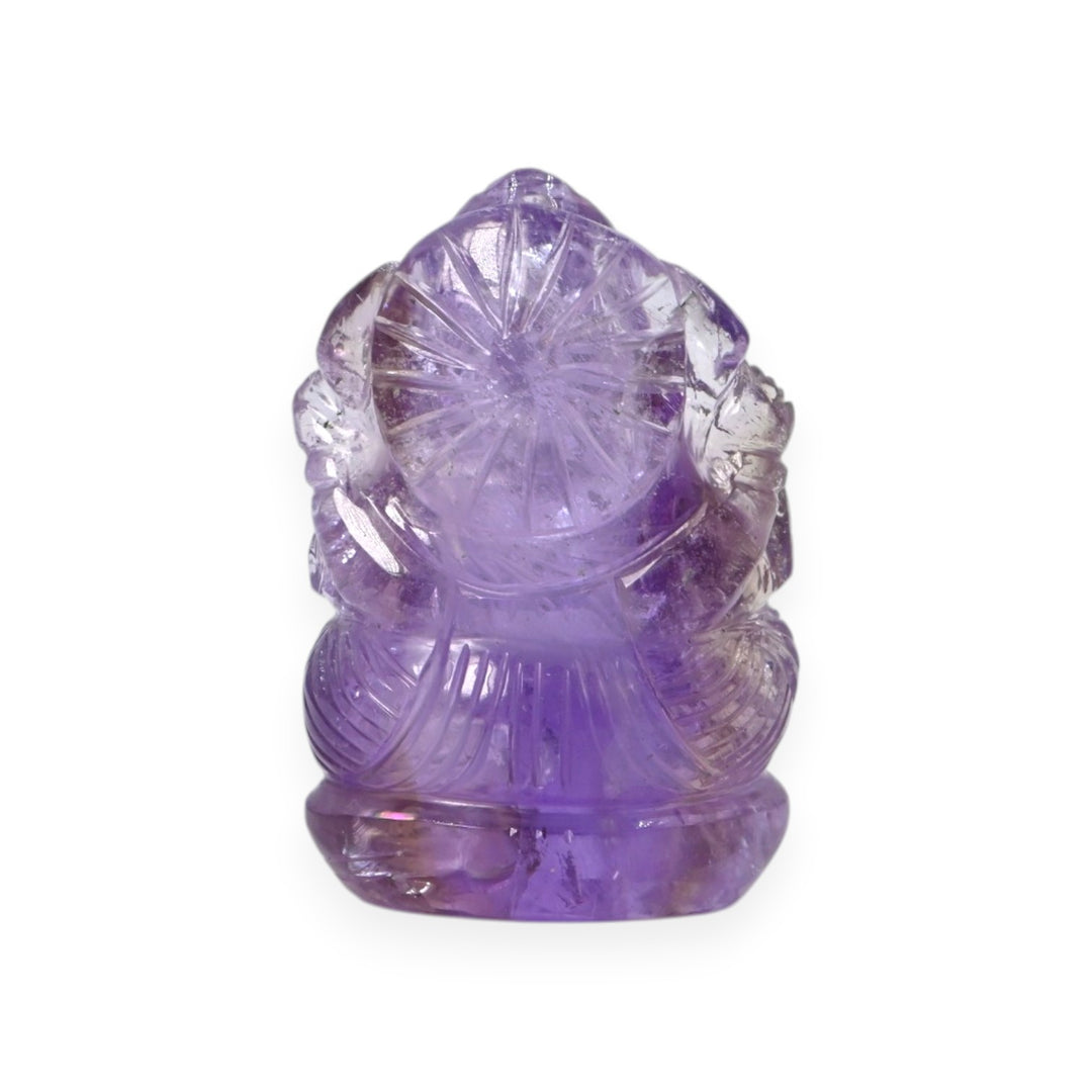 Amethyst Ganesha Statue 108g – Spiritual Idol for Wealth & Success